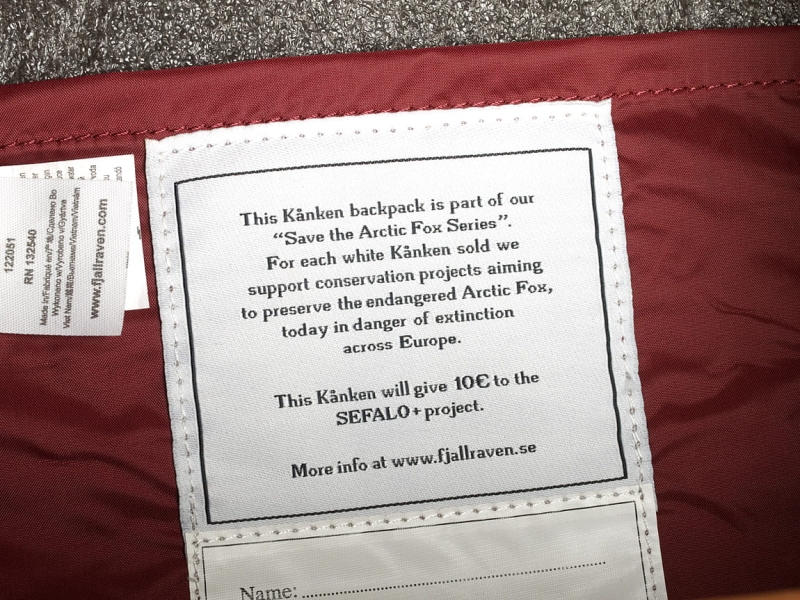 Kanken Mini Save The Arktic Fox, kolor: 326-164 - Ox Red/Brick