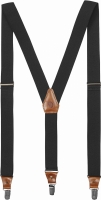 Fjallraven Leather Clip Suspenders, kolor: 030 - Dark Grey