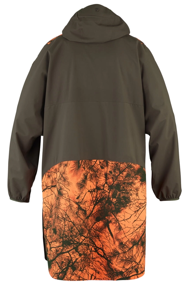 Lappland Eco-Shell Poncho, kolor: 633-211 - Dark Olive-Orange Camo