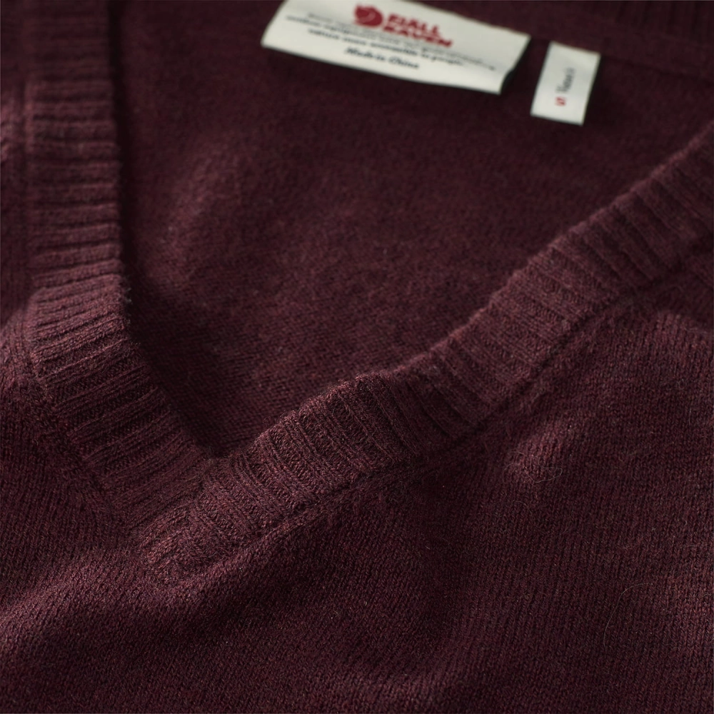 Fjallraven Sormland V-Neck Sweater W, kolor: 356 - Dark Garnet