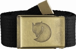 Fjallraven Canvas Brass Belt 4cm , kolor: 550 - Black