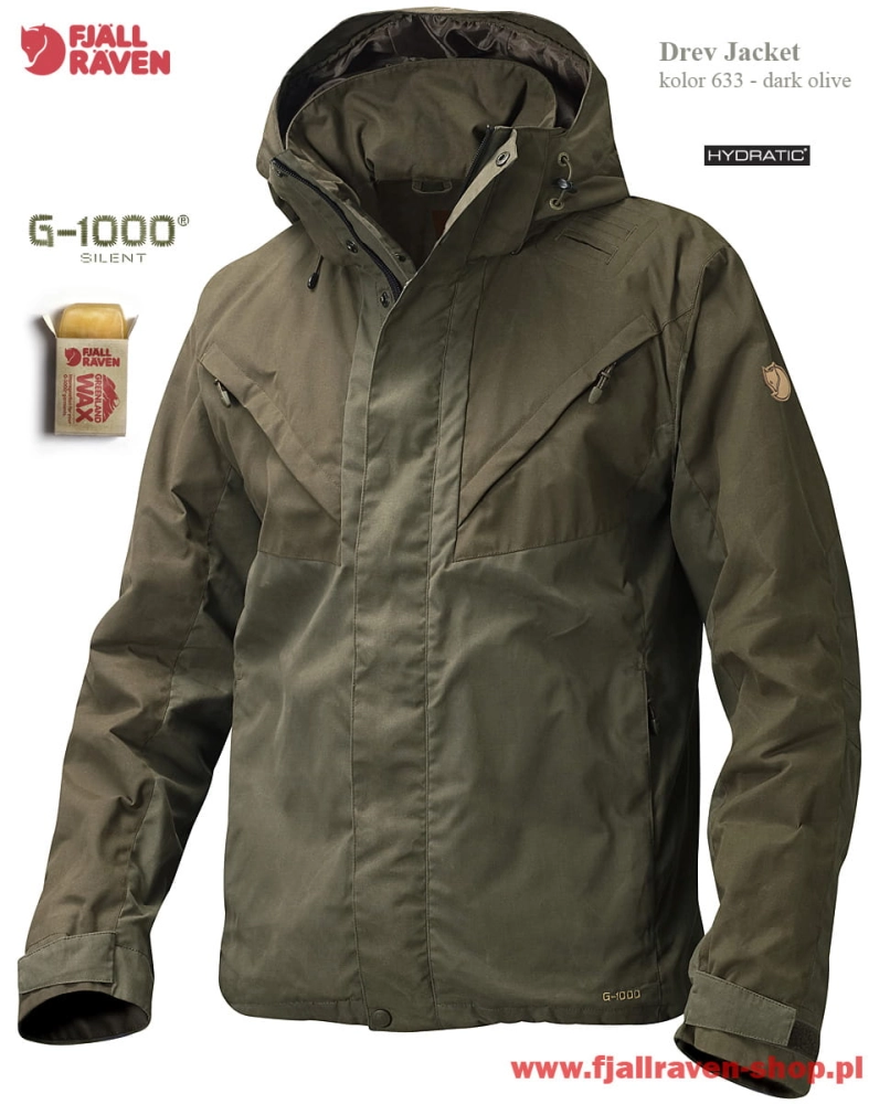 Drev Jacket, kolor: 633-246 Dark Olive/Tarmac