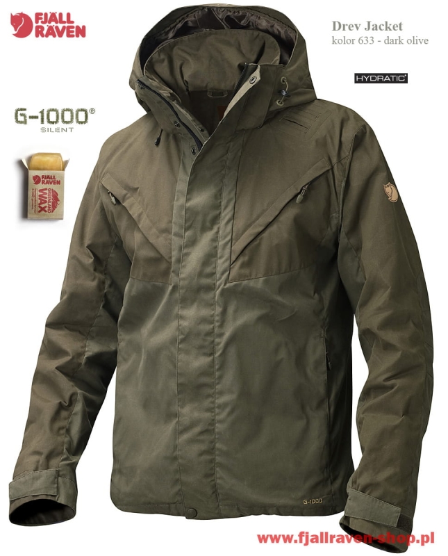 Drev Jacket, kolor: 633-246 Dark Olive/Tarmac