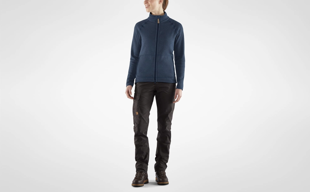 Ovik Fleece Zip Sweater W, kolor: 560 - Navy