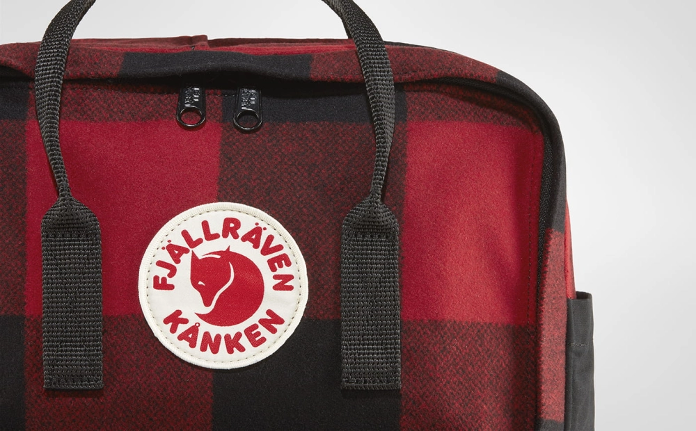 Kanken Re-Wool, kolor: 320-550 - Red/Black