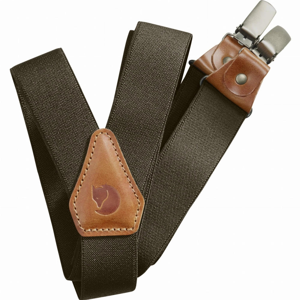 Fjallraven Leather Clip Suspenders