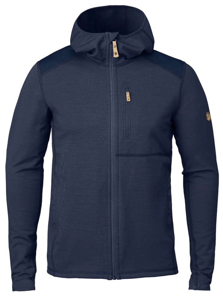 Keb Fleece Hoodie, kolor: 638-575 - Storm-Night Sky