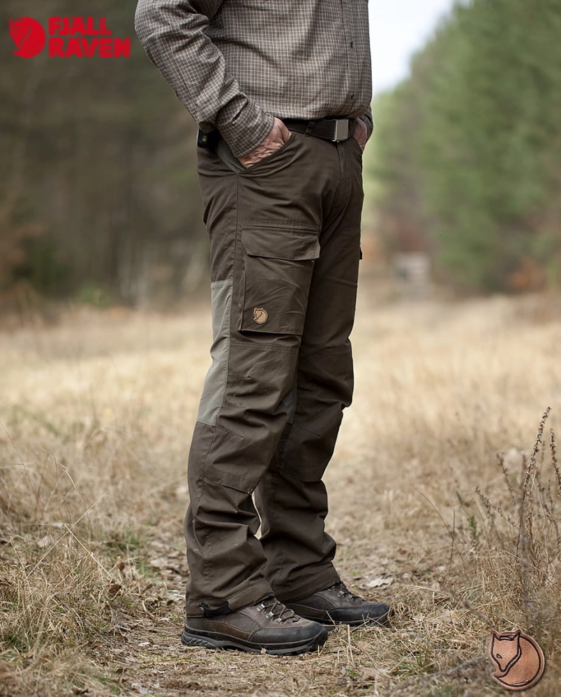 Drev Trousers Fjallraven, kolor: 633-246 Dark Olive/Tarmac.