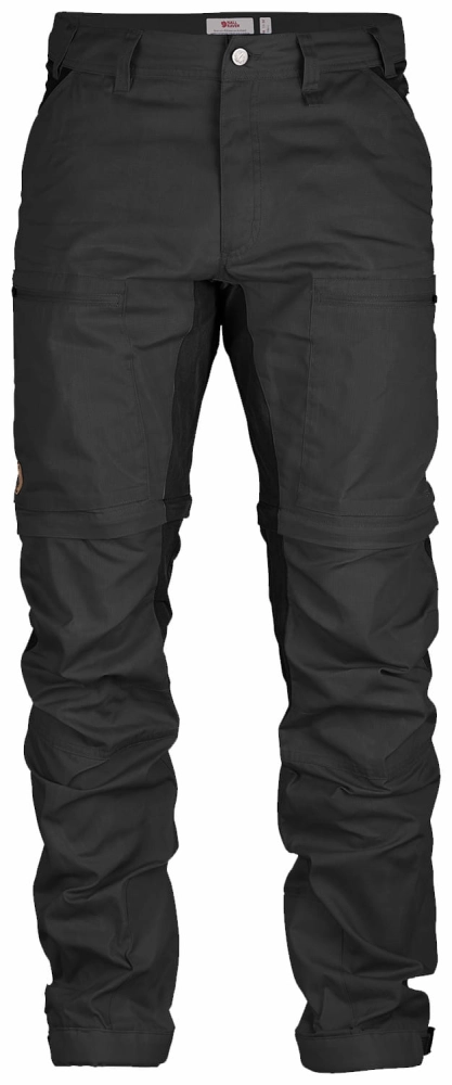 Abisko Lite Trekking Zip-Off Trousers Regular, kolor: 030-550 - Dark Grey-Black