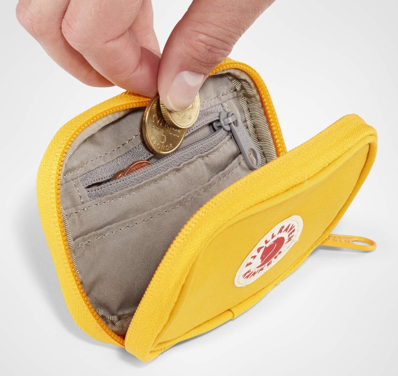 Kanken Card Wallet, kolor: 141 - Warm Yellow